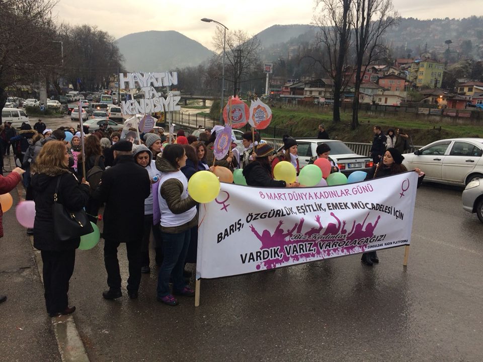 Zonguldak’ta 8 Mart Yürüyüşü