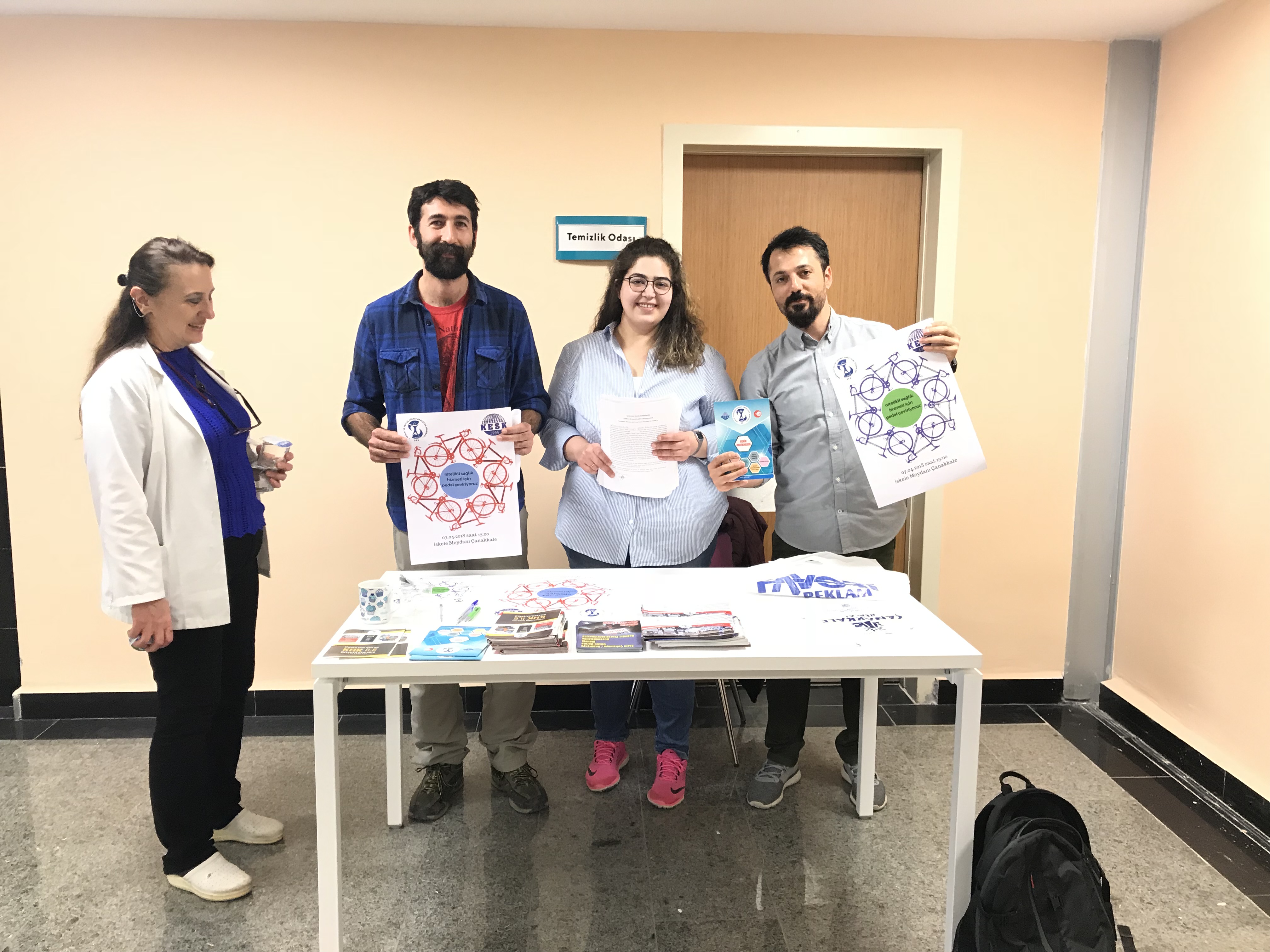 Çanakkale Şubemiz Mehmet Akif Ersoy Hastanesi’nde Bildiri ve Broşür Dağıtımı Gerçekleştirdi