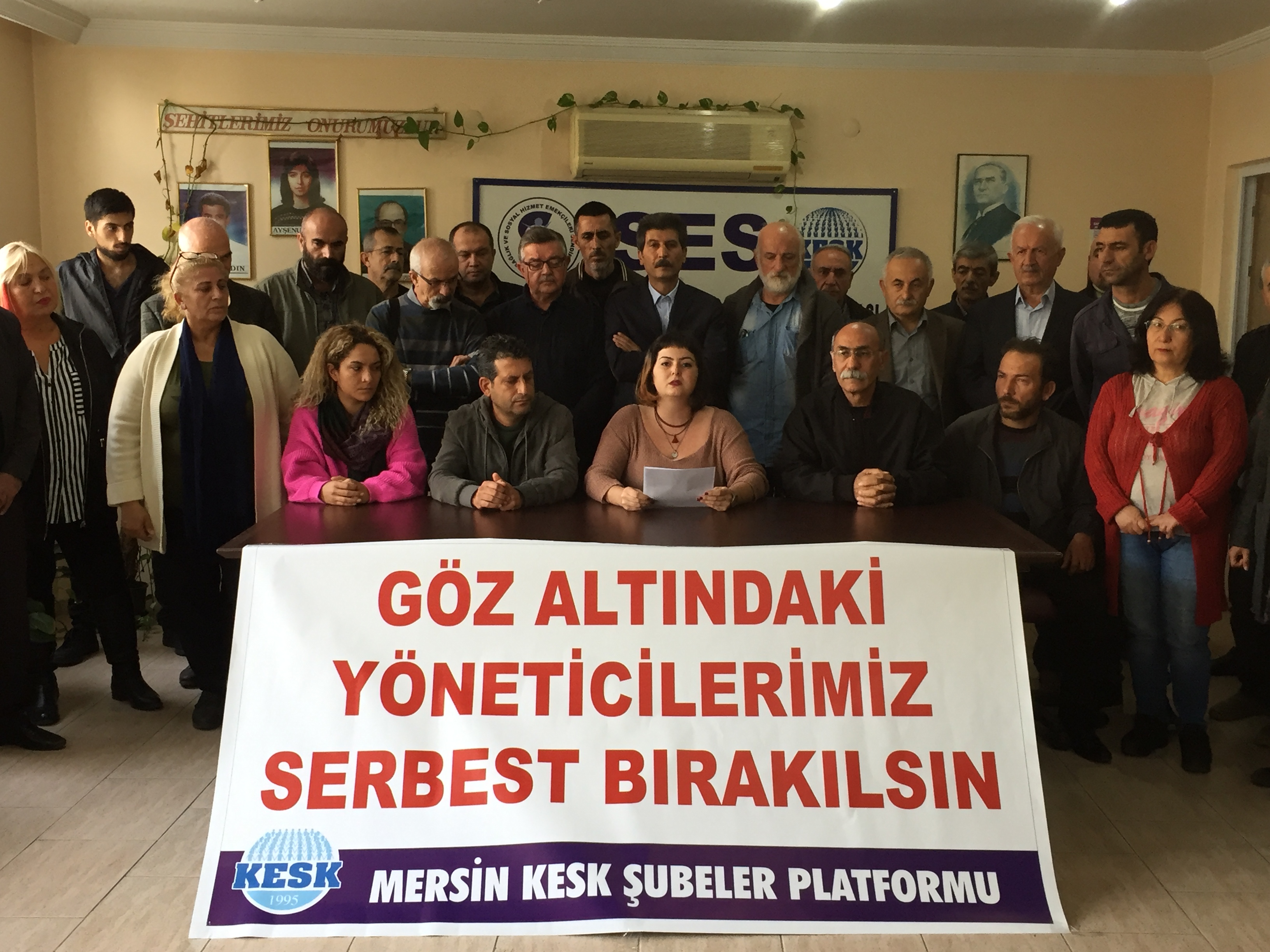 Mersin KESK Şubeler Platformu: Arkadaşlarımız derhal serbest bırakılmalı, hukuk tanımaz saldırılara son verilmelidir!