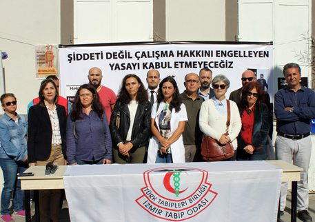 İzmir: Şiddeti Değil, Çalışma Hakkını Engelleyen Yasa Tasarısını Kabul Etmiyoruz