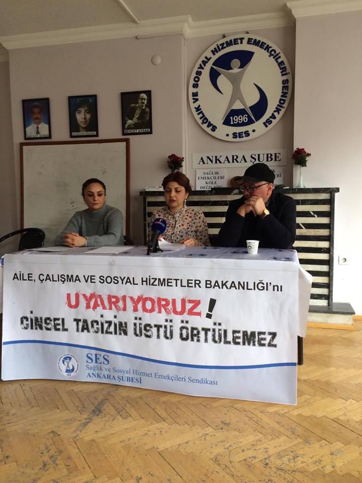 Bakanlığı Uyaran Ankara Şubemiz: Cinsel Tacizin Üstü Örtülemez