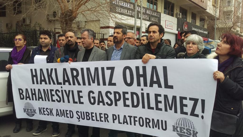 Diyarbakır KESK Davası: Haklarımız OHAL Bahanesiyle Gasp Edilemez