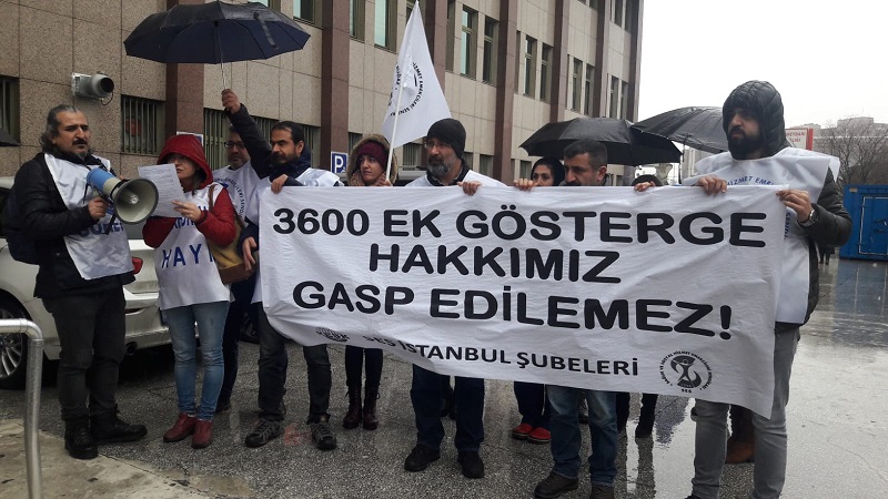 İstanbul Şubelerimiz 3600 Ek Gösterge Hakkı İçin Eylem Yaptı