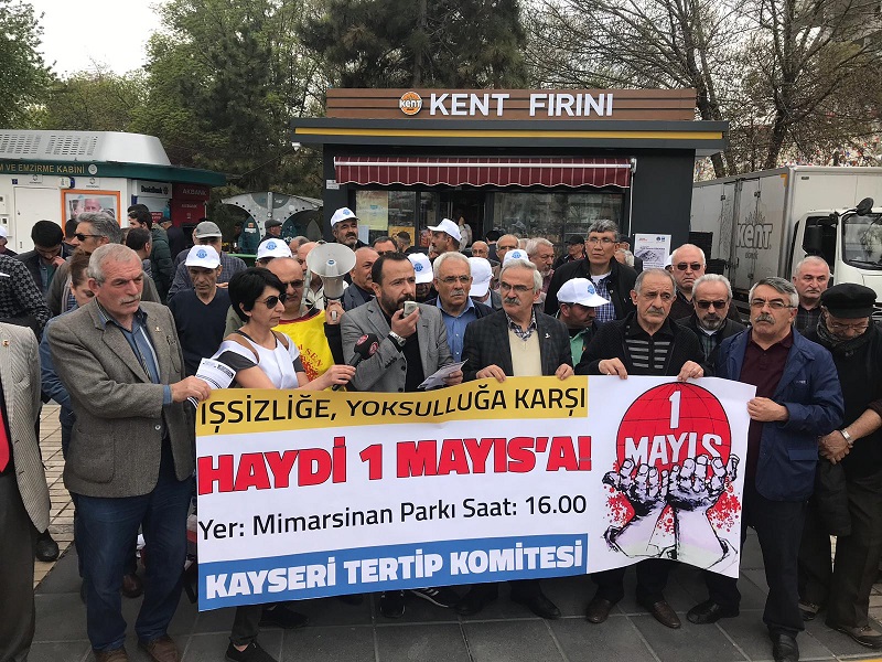 Kayseri’de Mimar Sinan Parkı’nda Yapılacak 1 Mayıs’a Çağrı