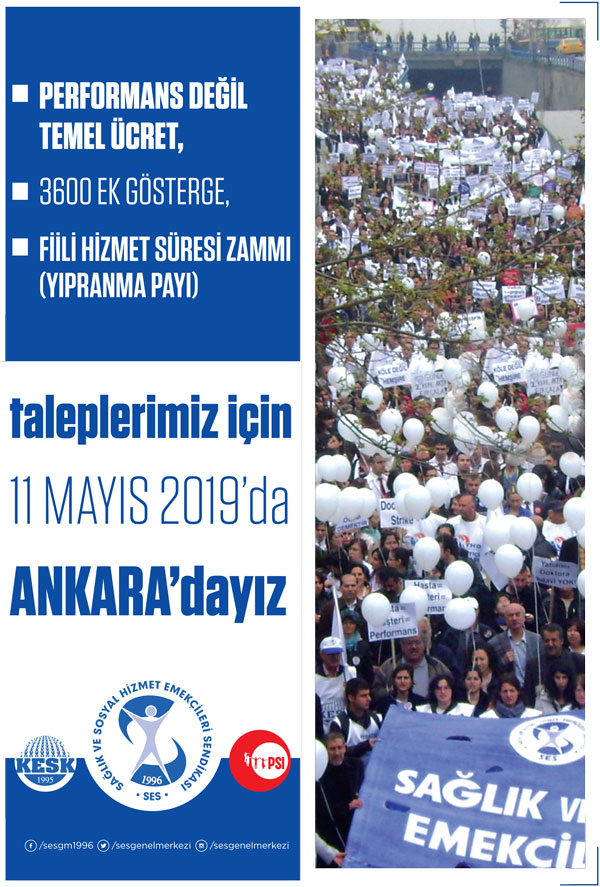 11 Mayıs'ta Taleplerimiz İçin Ankara'dayız