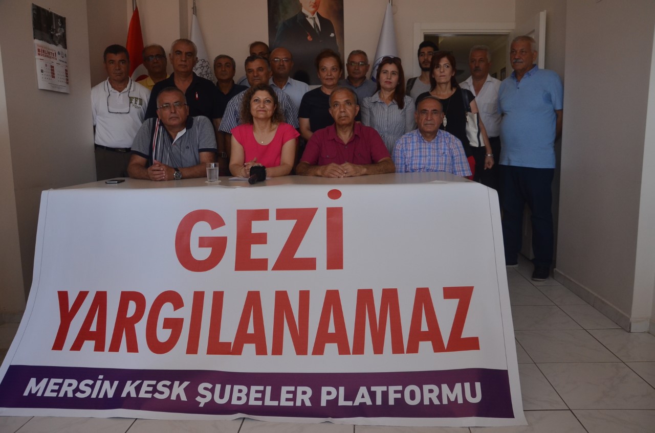 Mersin KESK Şubeler Platformu: Gezi Yargılanamaz!