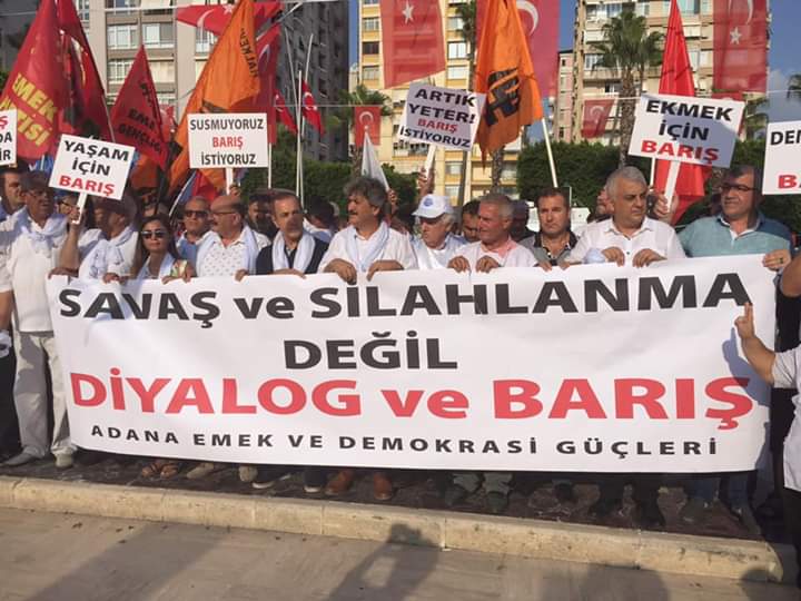 Adana’da Emek ve Demokrasi Güçlerinden Dünya Barış Günü Açıklaması