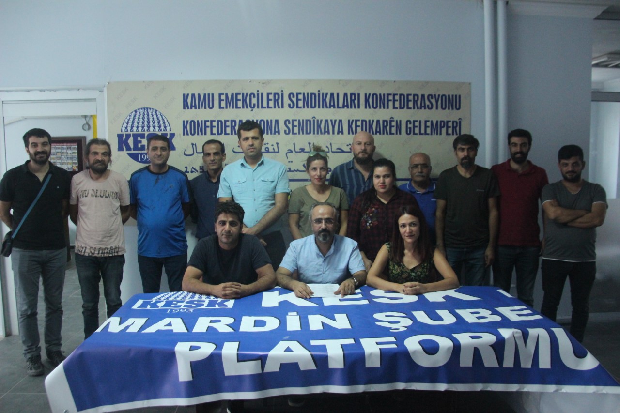 KESK Mardin Şubeler Platformu Belediyelerde Açığa Alınan KESK’lilerle İlgili Açıklama Yaptı