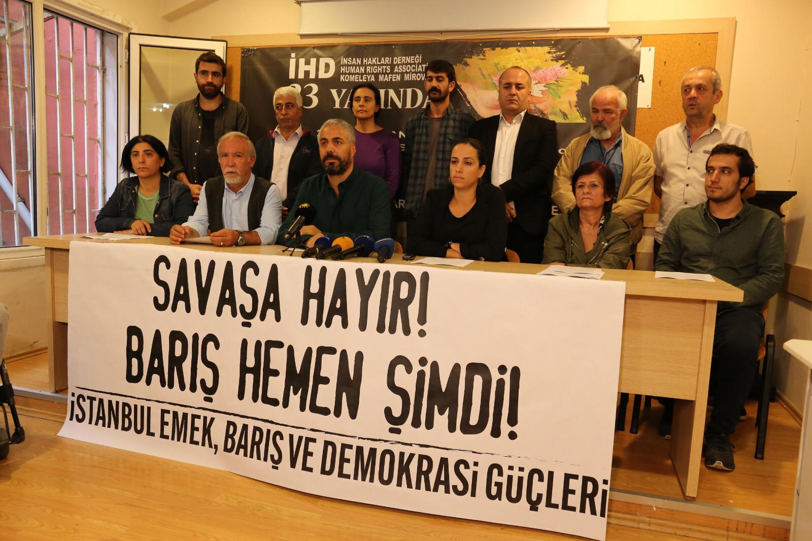 İstanbul Emek, Barış ve Demokrasi Güçleri’nden Savaşa Karşı Mücadele Çağrısı