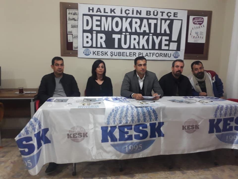 KESK Hatay Şubeler Platformu: Halk İçin Bütçe, Demokratik Bir Türkiye İstiyoruz