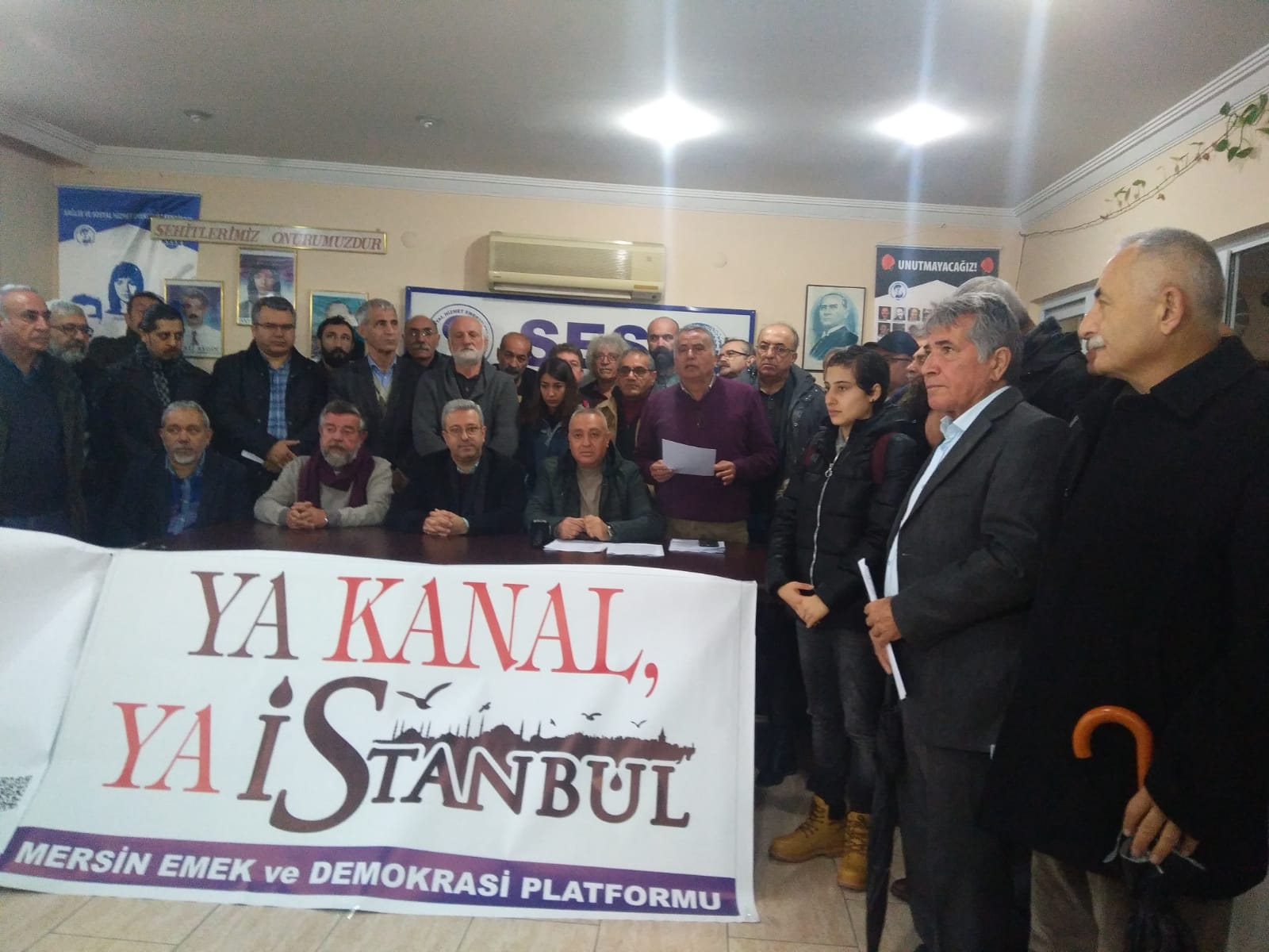 Mersin Emek ve Demokrasi Platformu: Kanal İstanbul Çılgın Proje Değil, Çılgınlıktır! Doğanın Talan Edilmesidir