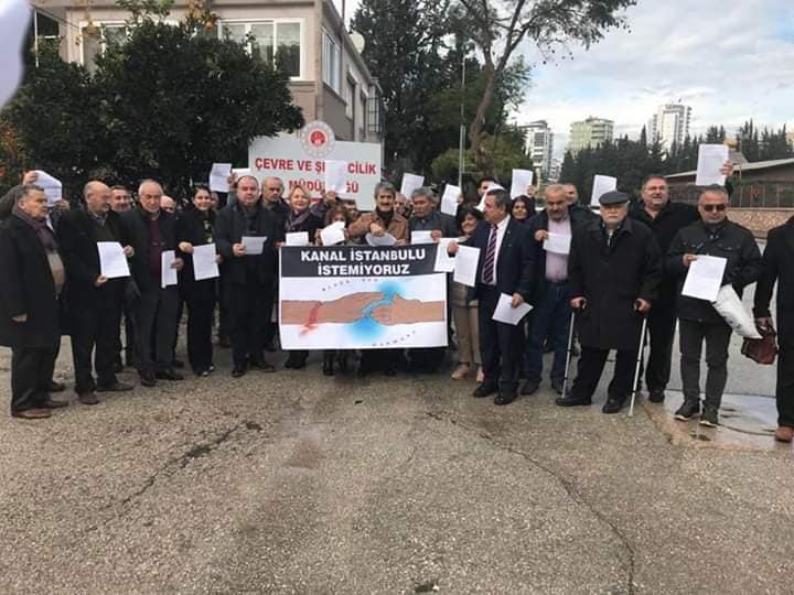 Adana’da Kanal İstanbul Projesine Karşı İtiraz Dilekçeleri Çevre İl Müdürlüğü’ne İletildi