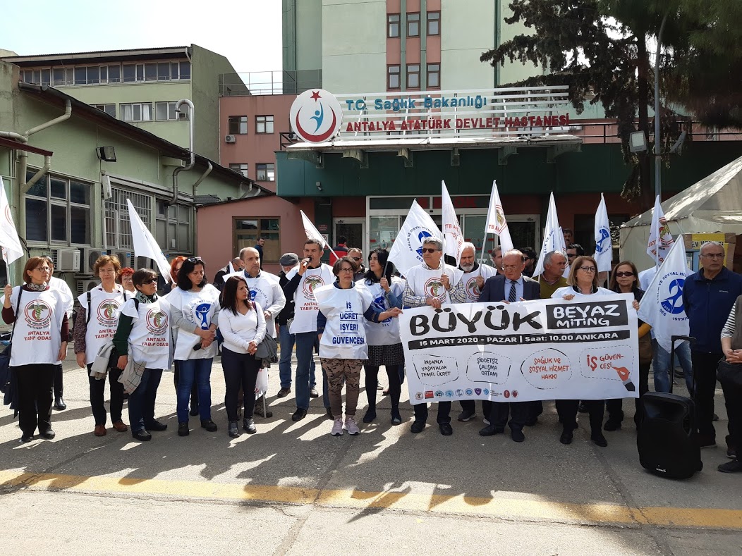 Antalya Sağlık Örgütleri Beyaz Miting’e Çağrı Yaptı