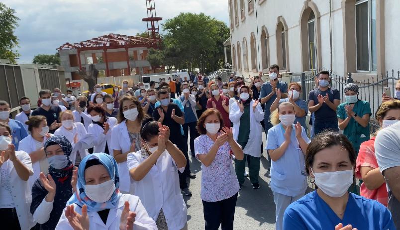 Sağlık Emekçileri İstanbul Yedikule Göğüs Hastalıkları ve Göğüs Cerrahisi Eğitim Araştırma Hastanesi’nde Şiddete Karşı Yürüdü: Sağlıkta Şiddet Pandemi İlan Edilmeli ve Acilen Mücadele Edilmelidir