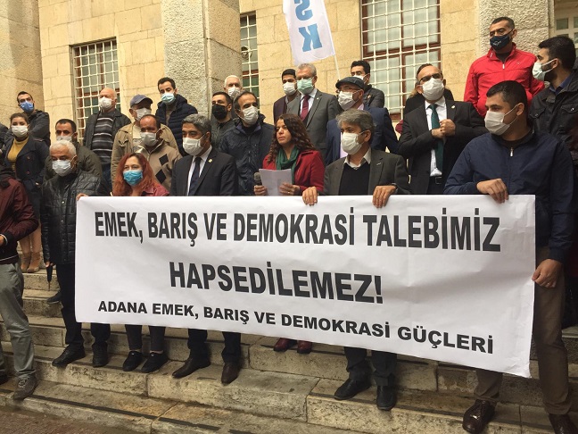 Adana: Emek, Barış ve Demokrasi Talebimiz Hapsedilemez