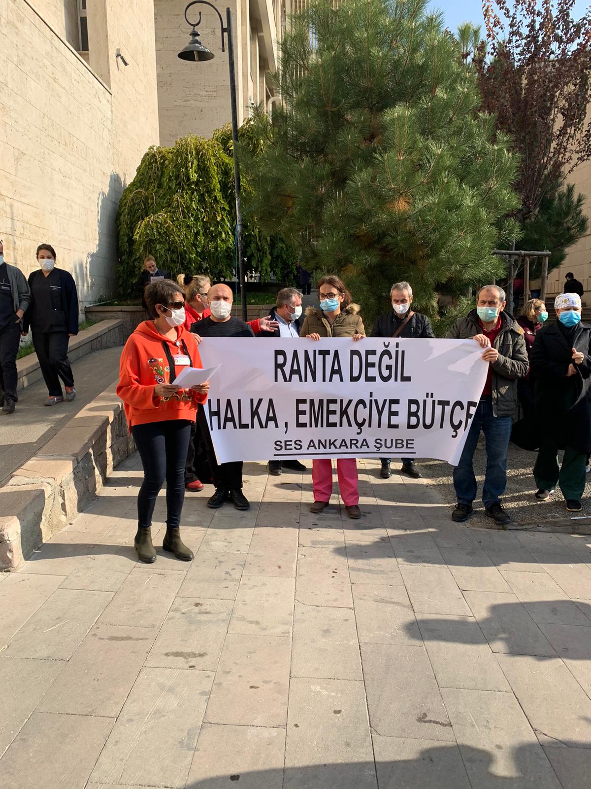 Hacettepe Üniversitesi Hastanesi’nde Bildiri Dağıtan Ankara Şubemiz: Ranta Değil Halka Bütçe