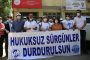 KESK İstanbul Şubeler Platformu’ndan “Kendim İçin Nöbetteyim” Eylemine Destek Ziyareti