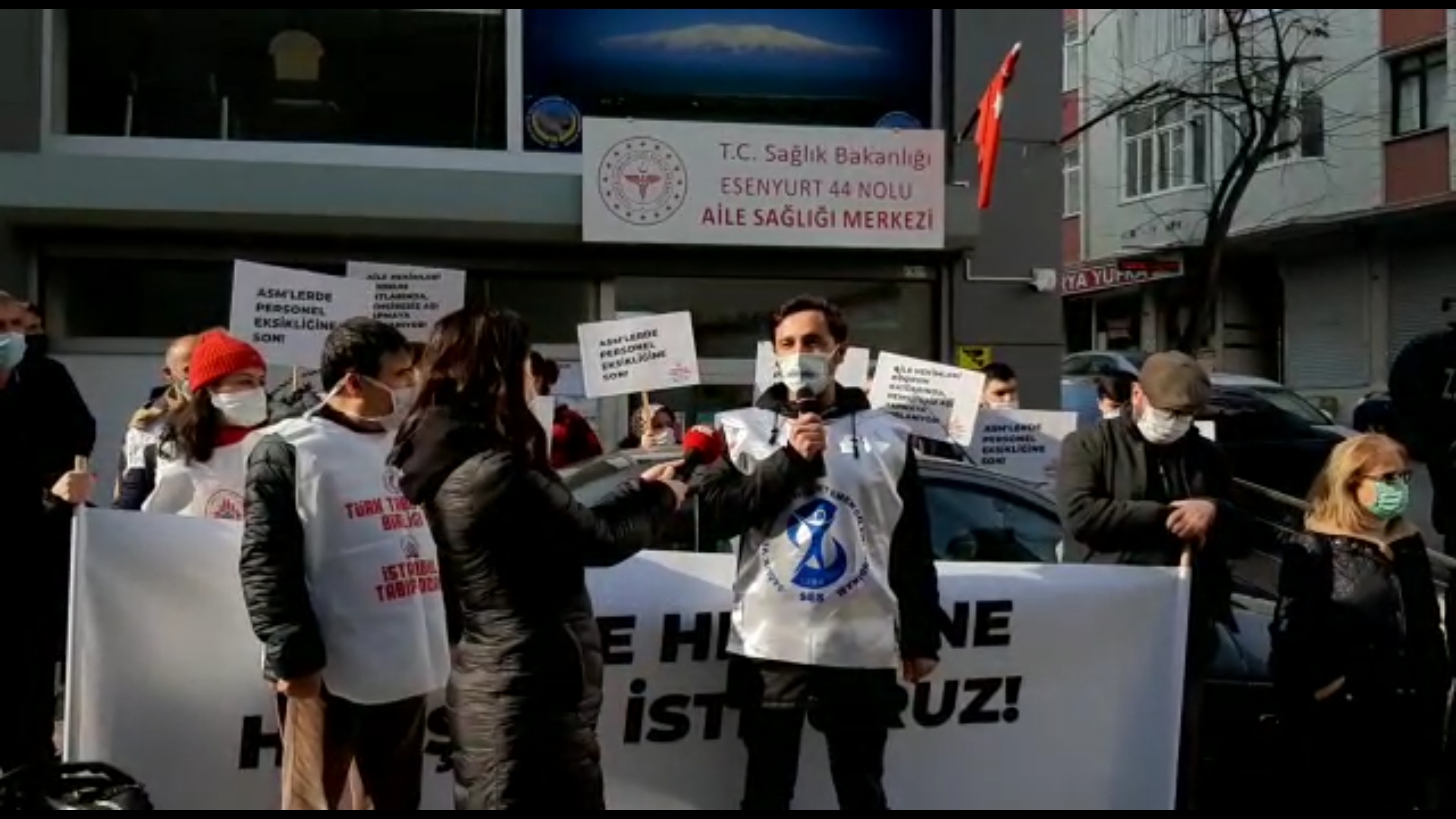 Bakırköy Şubemizden İstanbul Tabip Odası'nın ASM Sorunları Eylemine Destek