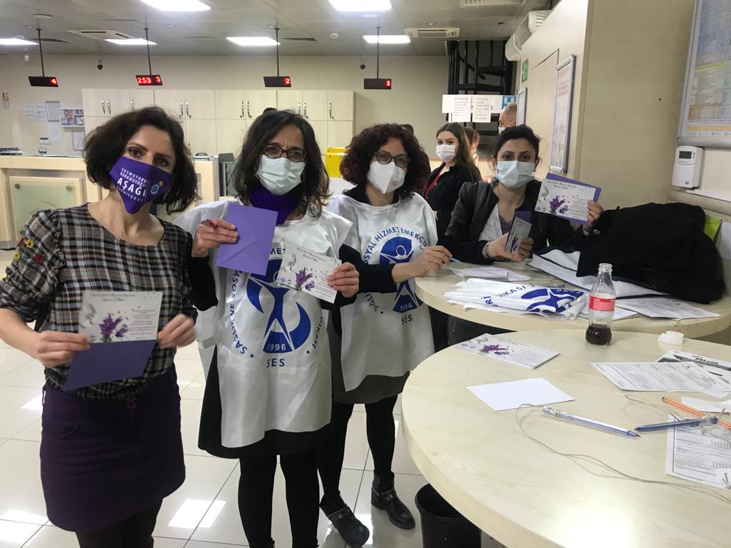 İzmir Şubemiz Tutuklu KESK’li Kadınlara Kart Gönderdi