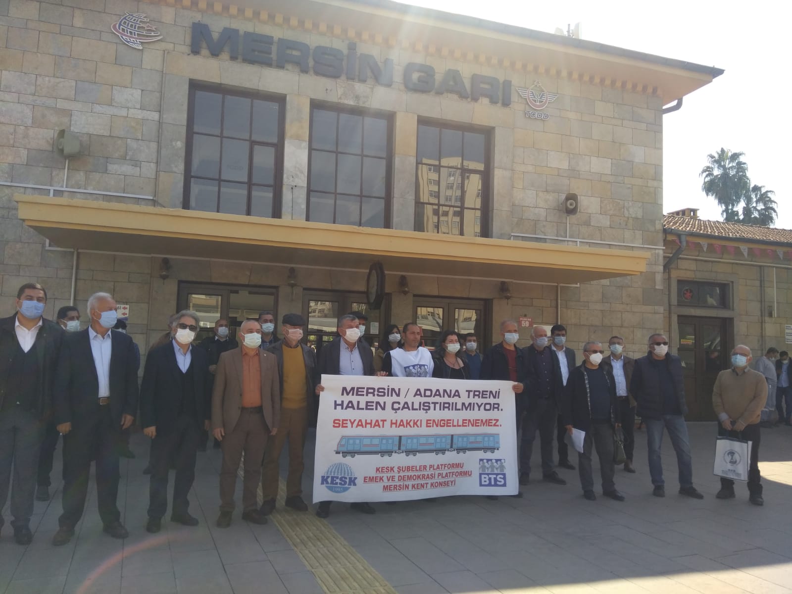 KESK Mersin Şubeler Platformu, Emek ve Demokrasi Platformu, Kent Konseyi: Mersin-Adana Treni Çalıştırılmıyor, Seyahat Hakkı Engellenemez