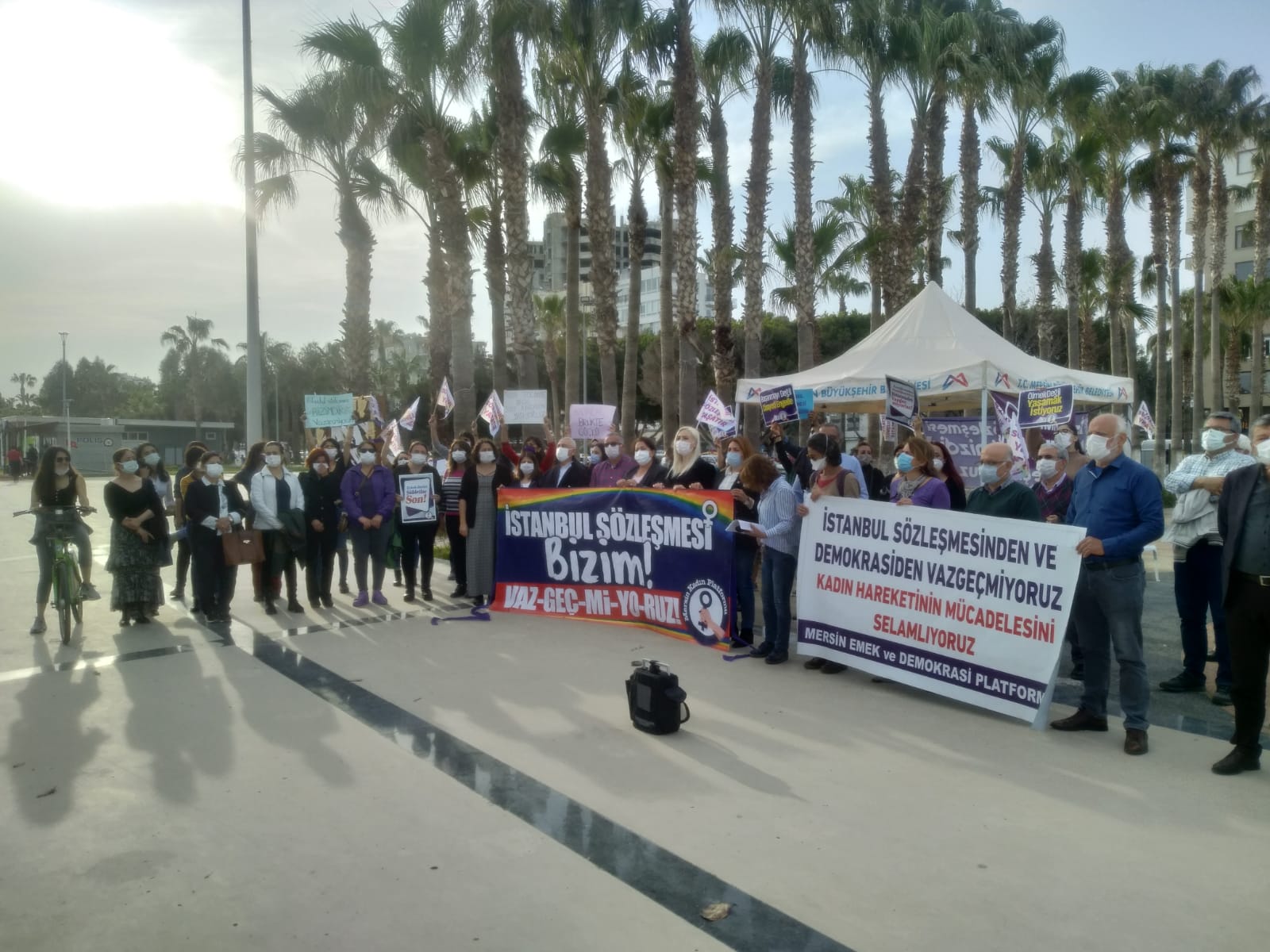 Mersin Emek ve Demokrasi Platformu: İstanbul Sözleşmesi’nden ve Demokrasiden Vazgeçmiyoruz