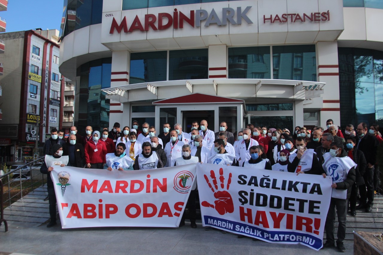 Mardin Şubemiz, Mardin Tabip Odası Ve Mardin Diş Hekimleri Odası: Sağlıkta Şiddete Hayır!