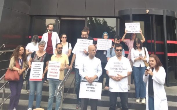 İstanbul Eğitim ve Araştırma Hastanesi’nde Hekime Yönelik Şiddet Protesto Edildi